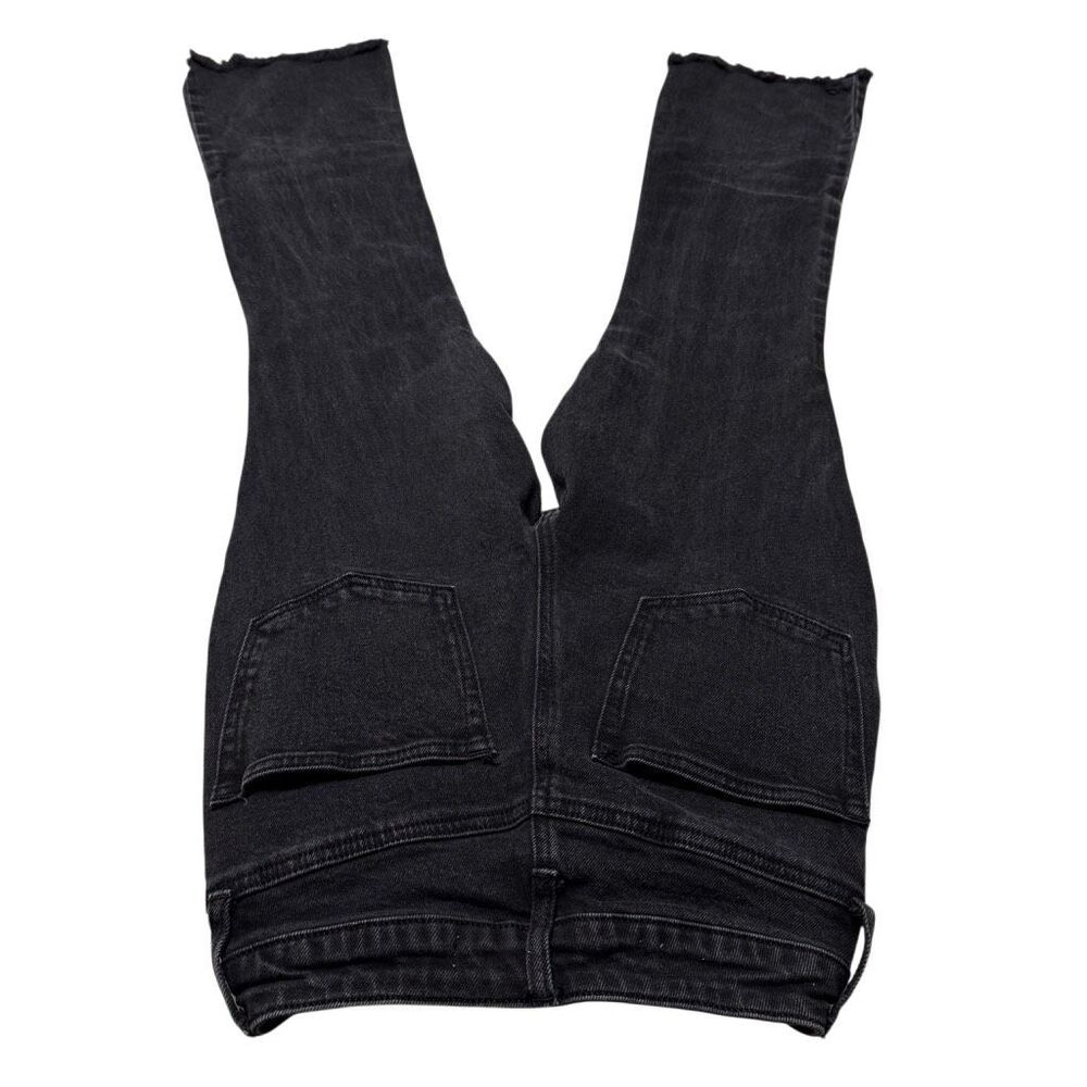 Tinseltown High Rise Pieced Flare Jeans Black 1 - Picture 4 of 6